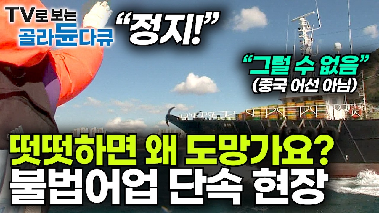 “바다에 나쁜 사람 정말 많습니다” 정지 명령에도 1시간의 질긴 추격전｜떳떳하면 기피할 필요 없다｜불법어업 단속 현장｜소형 낚싯배부터 대형 어선까지｜어업지도선｜극한직업｜#골라듄다큐