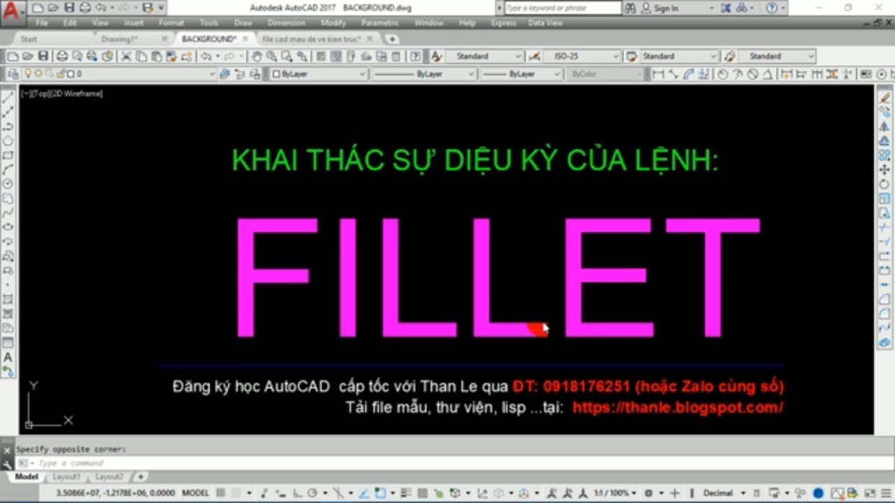 LỆNH BO TRÒN GÓC FILLET TRONG AUTOCAD CÓ GÌ HAY VÀ ĐỘC ĐÁO? XEM ĐI CÁC BẠN!