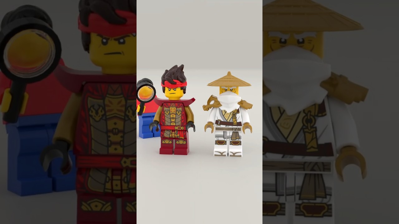 LEGO Ninjago Minifigures Kai and Master Wu from Set 71846 and 71847 #lego #legoninjago