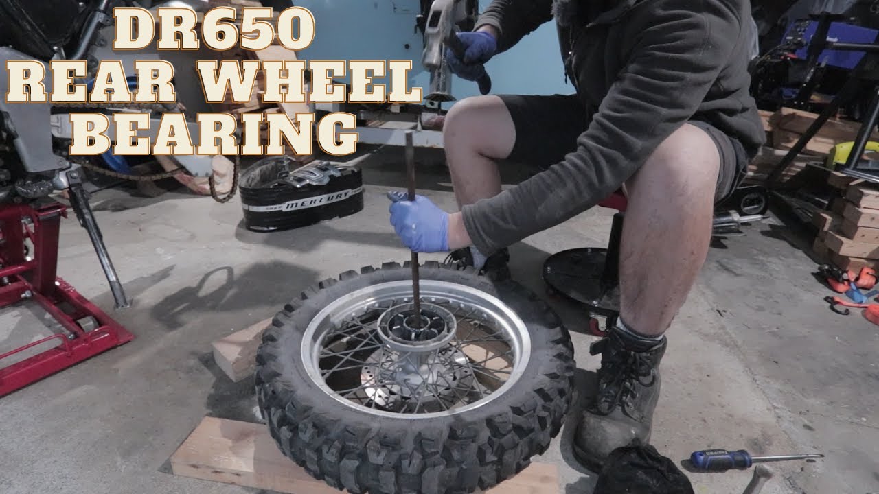 Suzuki Dr650 - Rear wheel bearing replacement