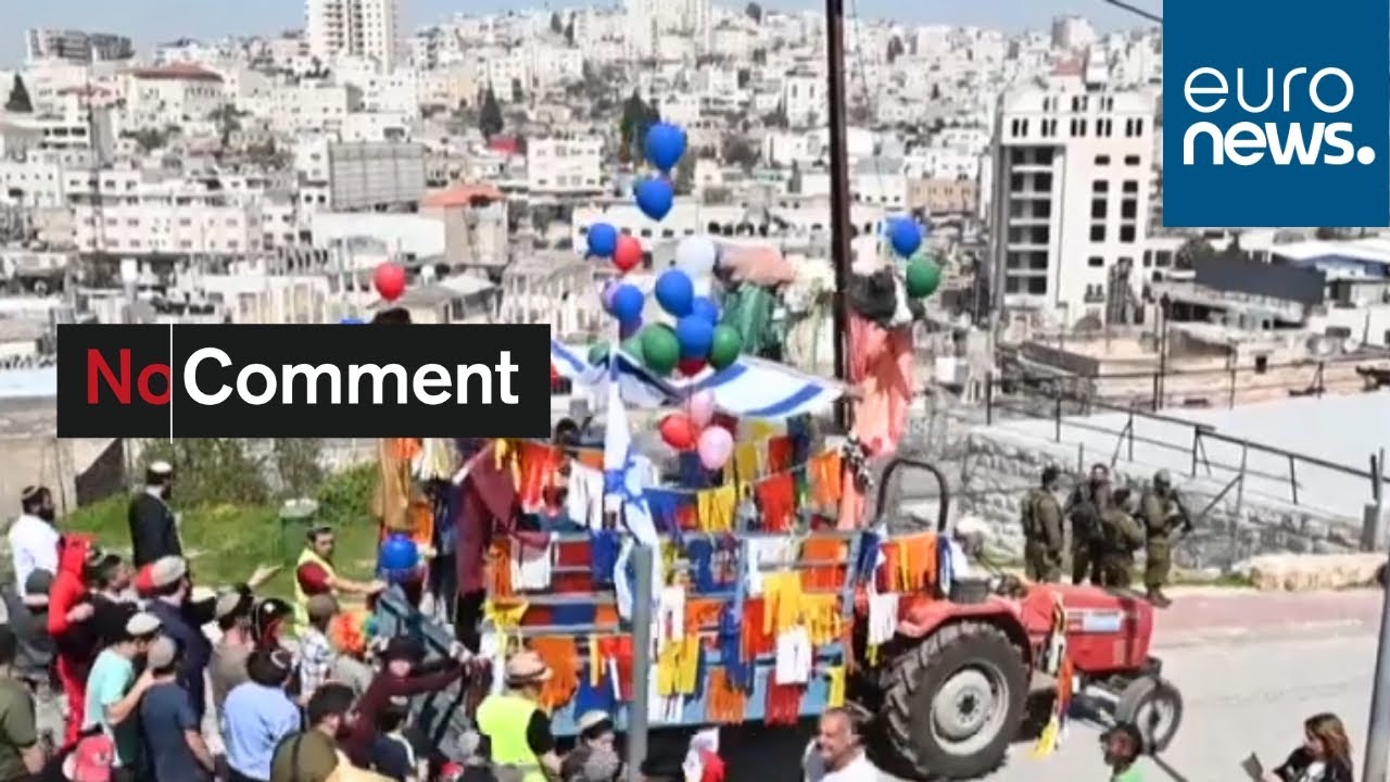 F&ecirc;te juive de Pourim : carnaval dans les rues d'H&eacute;bron
