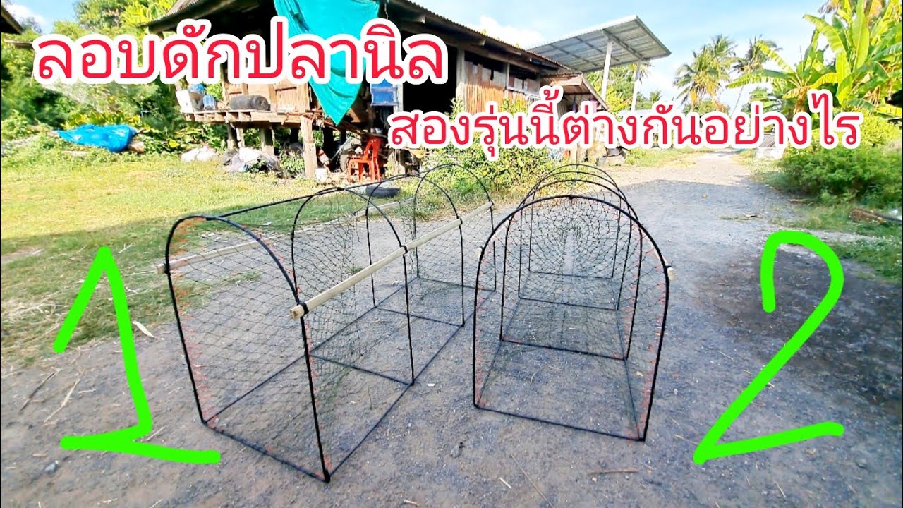 ลอบดักปลานิล2งาเข้า2ทางกับลอบดักปลานิล2งาเข้าทางเดียวแตกต่างกันอย่างไร #ลอบดักปลาอุ๊ชิตับ #ลอบ