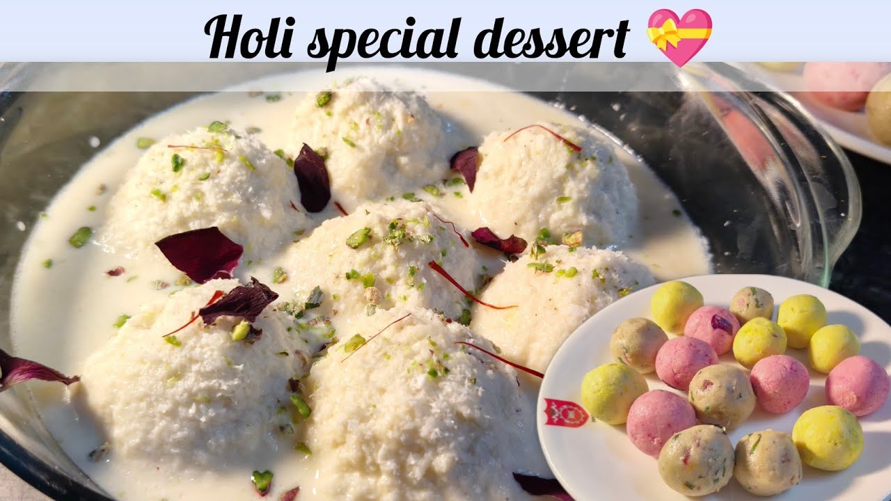 Holi Special Bread Rasmalai | Instant Colorful Dessert Recipe | Easy & Quick Festive Sweet ❤️