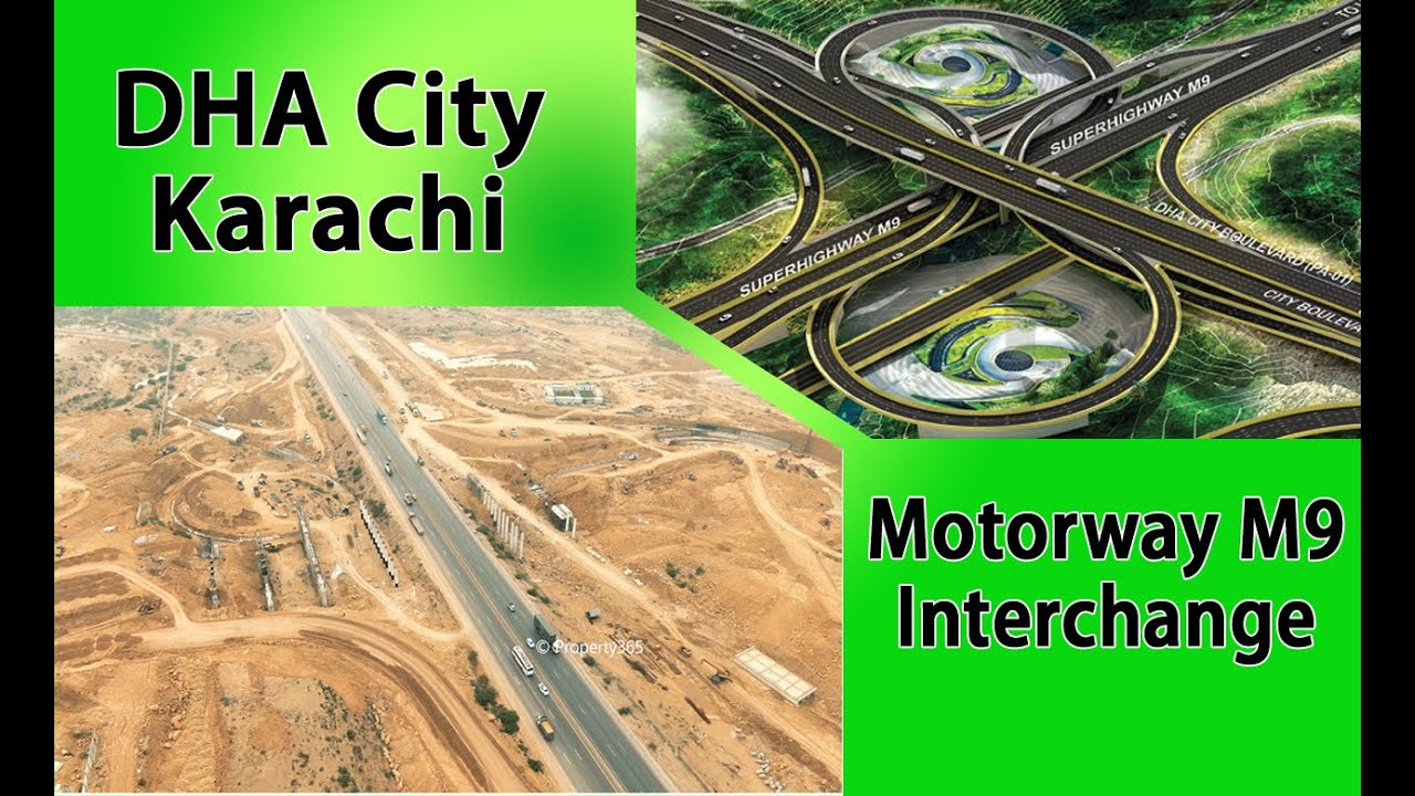 DHA City Karachi's Motorway M9 Interchange Development work