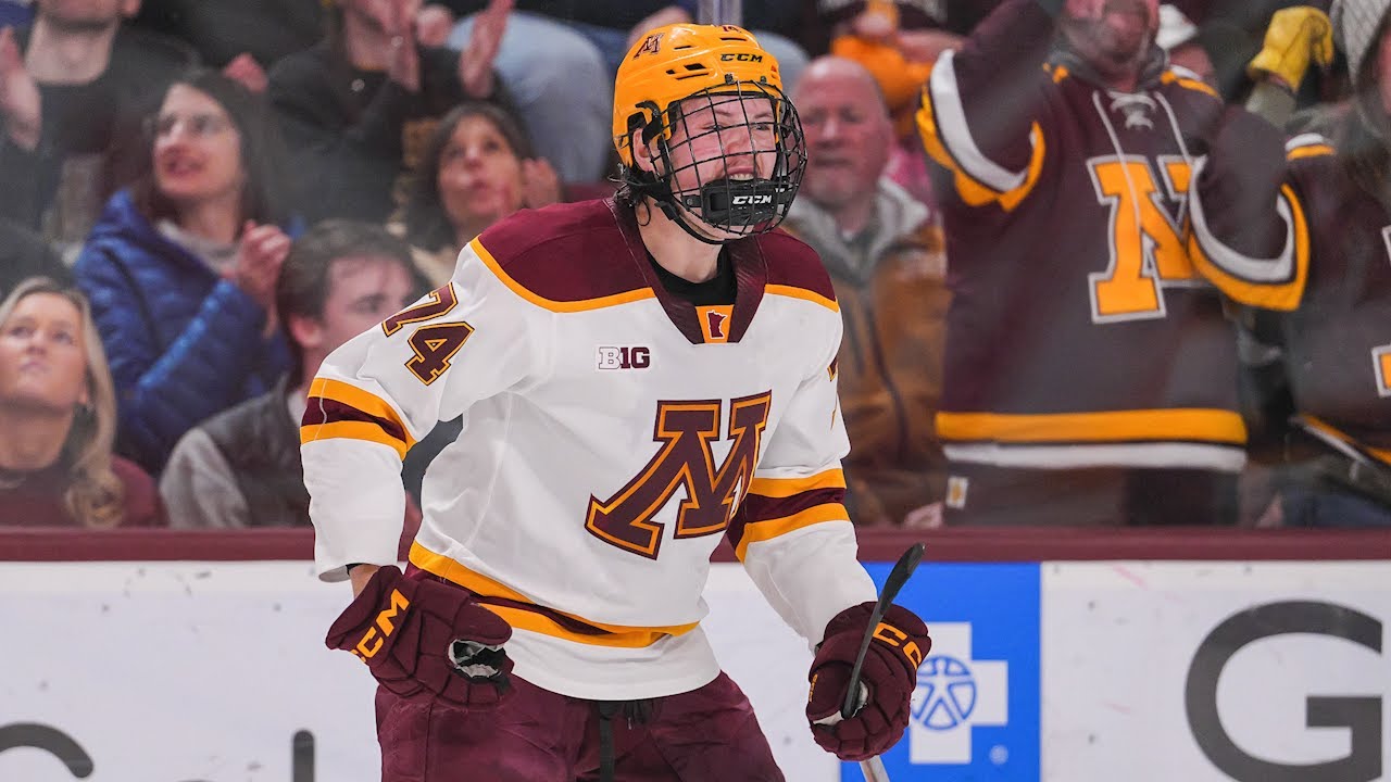 Highlights: Minnesota Men's Hockey Upsets #8 Wisconsin