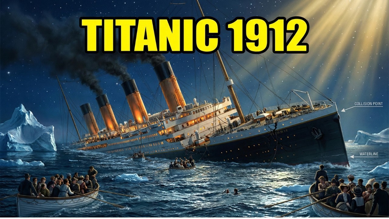 Titanic 1912 - Analyse technique et visuelle du naufrage (Reconstrution IA)