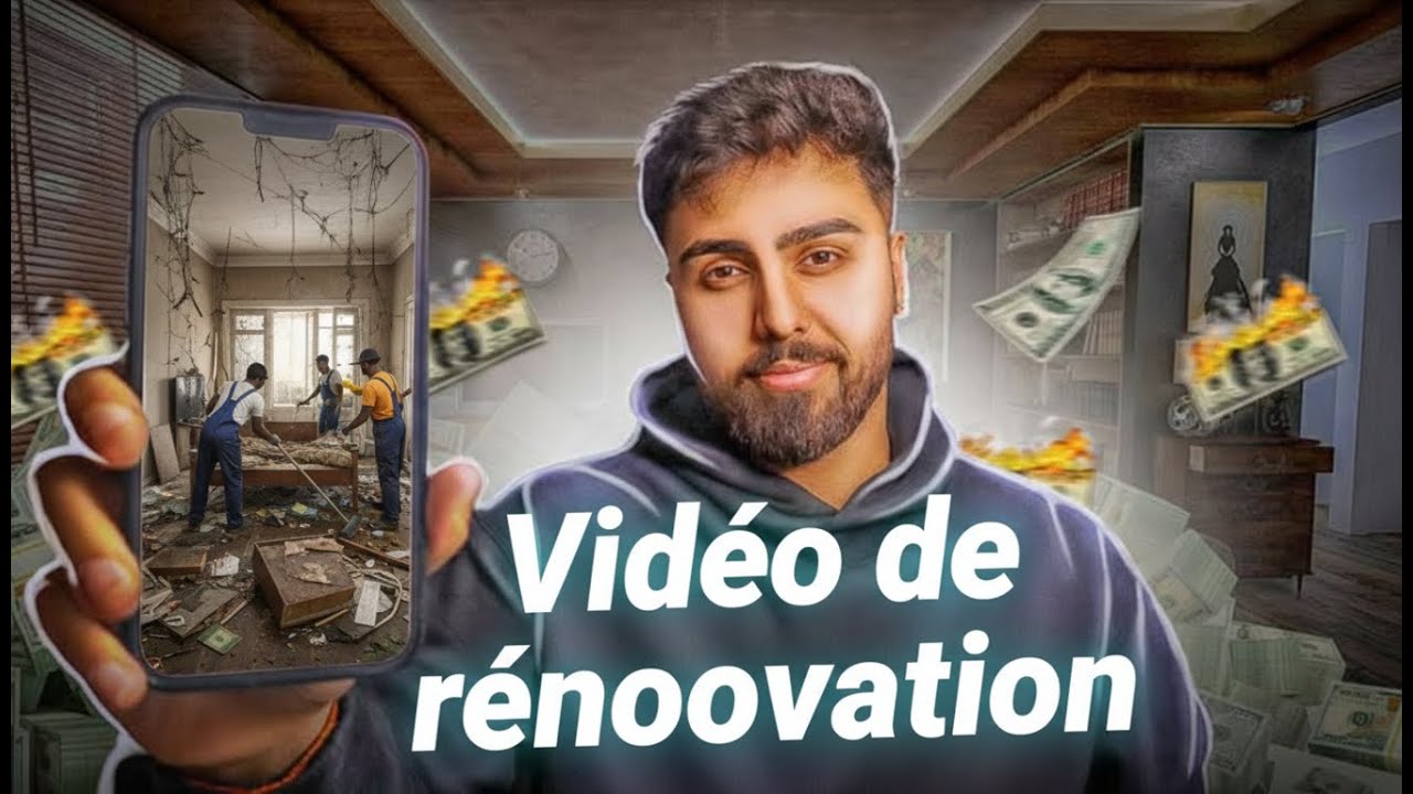 Comment créer des vidéos de rénovation AVANT / APRÈS avec l’IA – Salon transformé