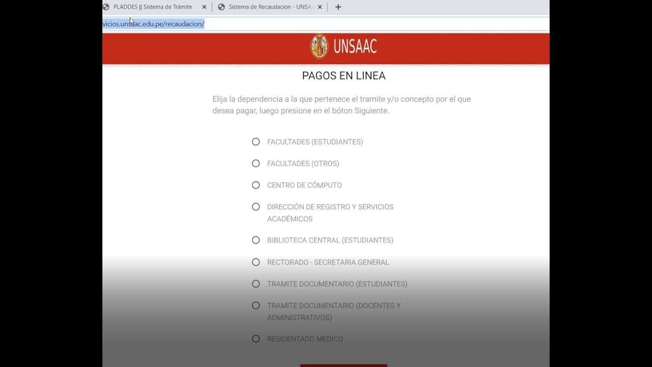 COMO REALIZAR  PAGOS Y TRAMITE DE FICHA DE SEGUIMIENTO (UNSAAC) EN EL 2020