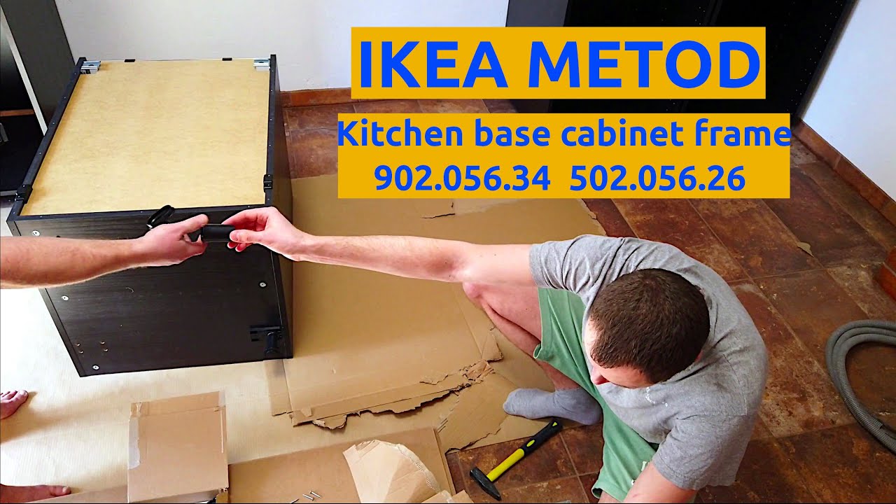 IKEA METOD  Assemblery - kitchen base cabinet frame step-by-step  guide 902.056.34