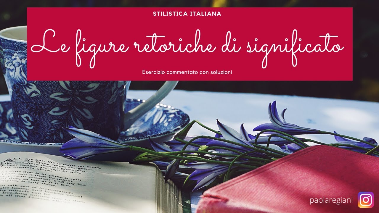 Figure retoriche di significato. Esercizio con soluzioni