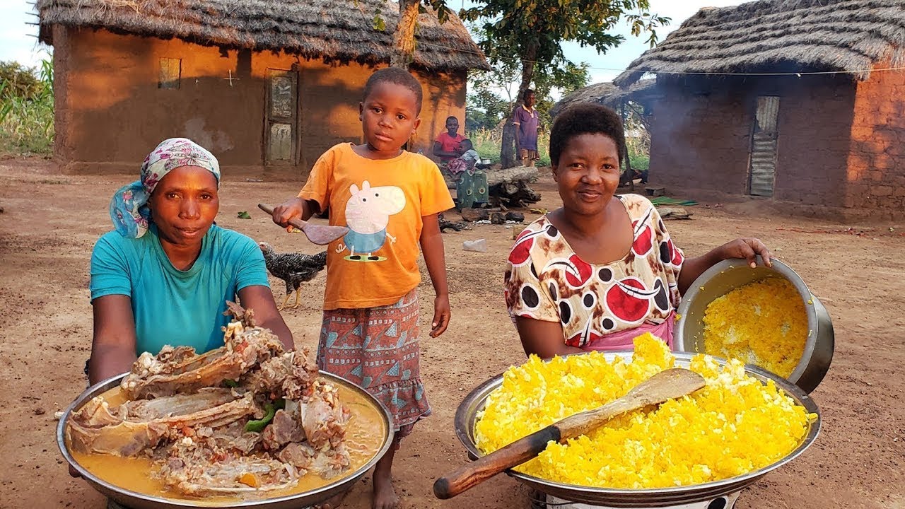 Incredible UNSEEN Chicken and Millet Stew in Africa!! Most REMOTE Village Food