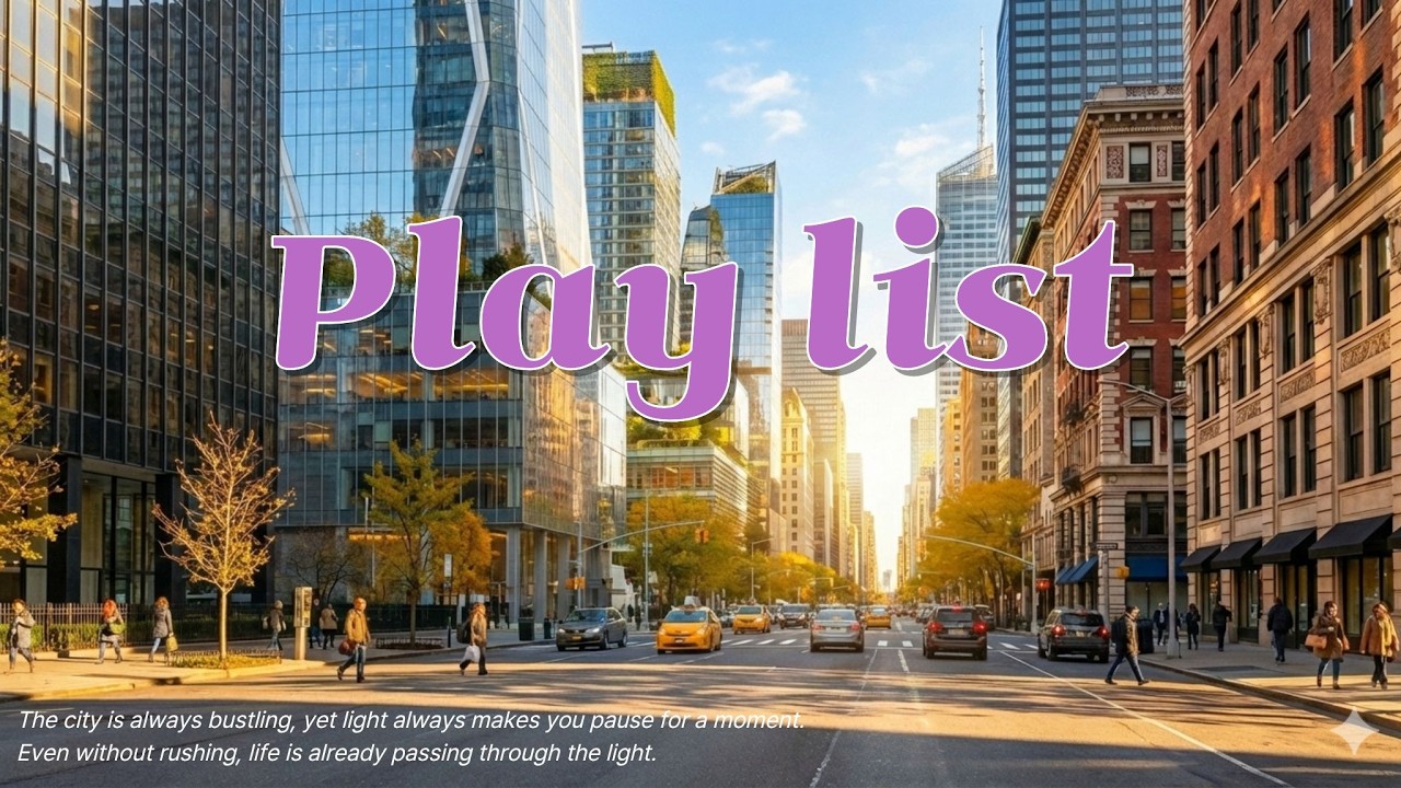 ♬ Play list 도시를 가로지르는 드라이브, 어쿠스틱 그루브 팝🎧 [☕ 카페음악]