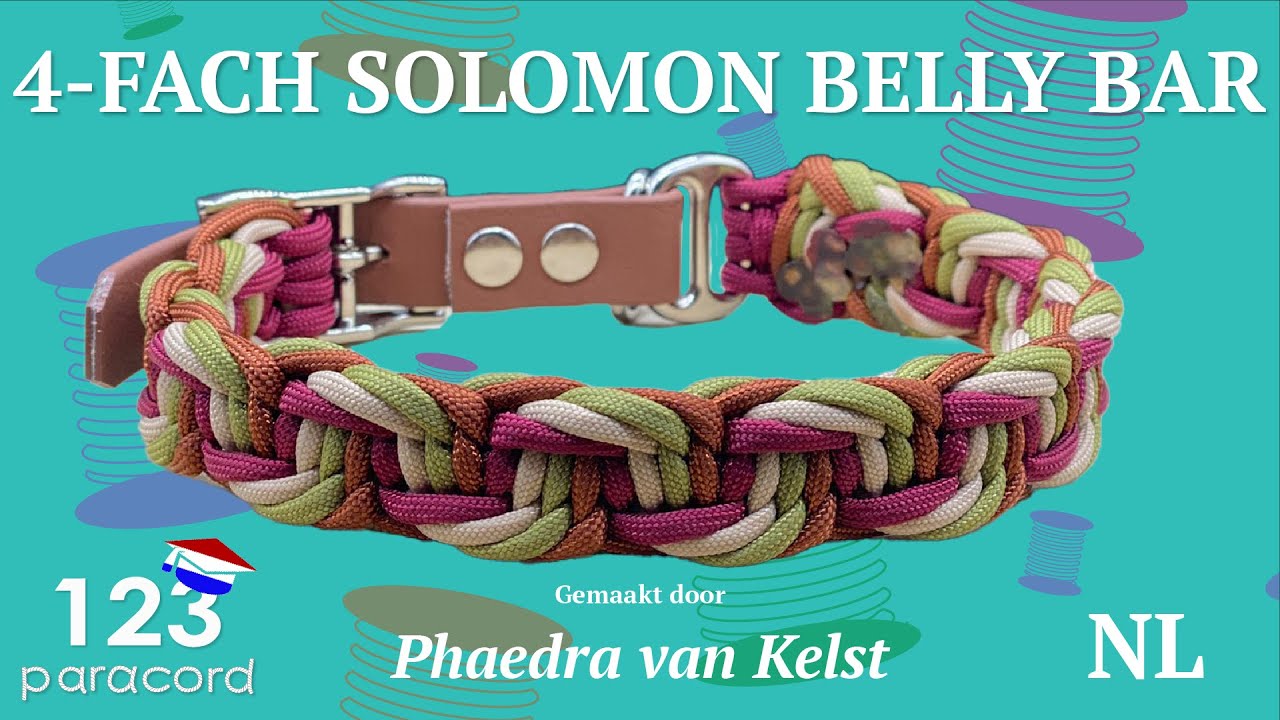 4-Fach Solomon Belly Bar | Paracord tutorial NEDERLANDS