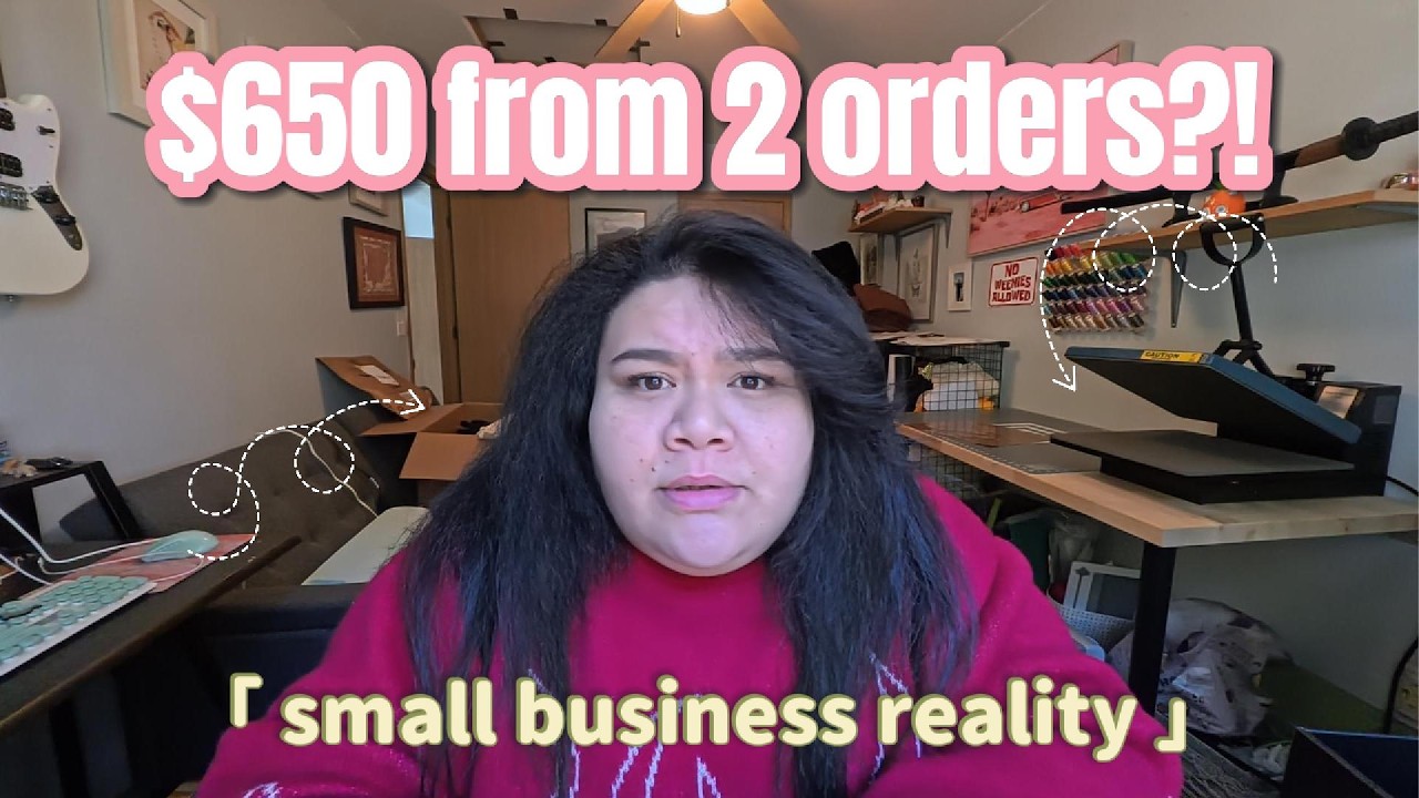 I made $650 from ONLY 2 orders! ..then this happened😳.. // small business reality