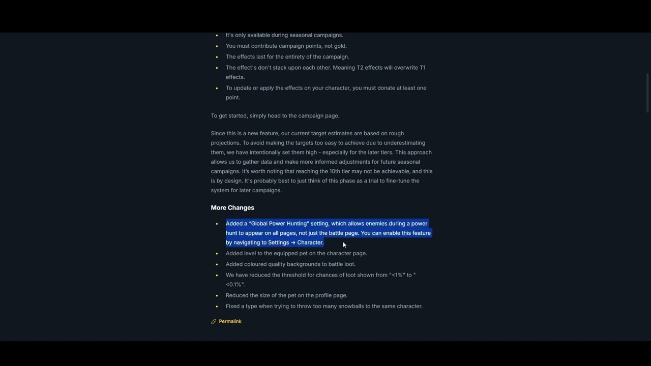 IdleMMO Community Goal Patch