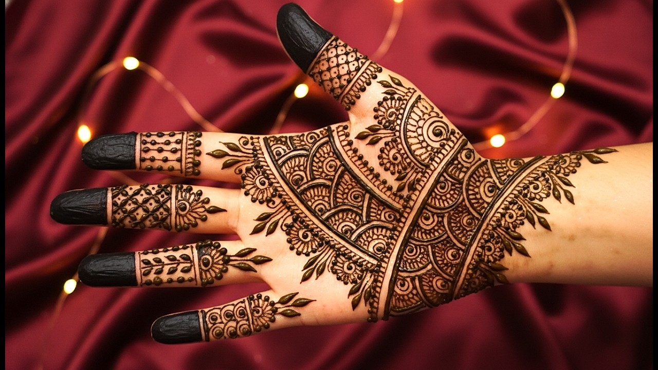 Unique Aesthetic Fronthand Bridal Mehndi Design #mehndi #bridal #unique #aesthetic #fronthandmehndi