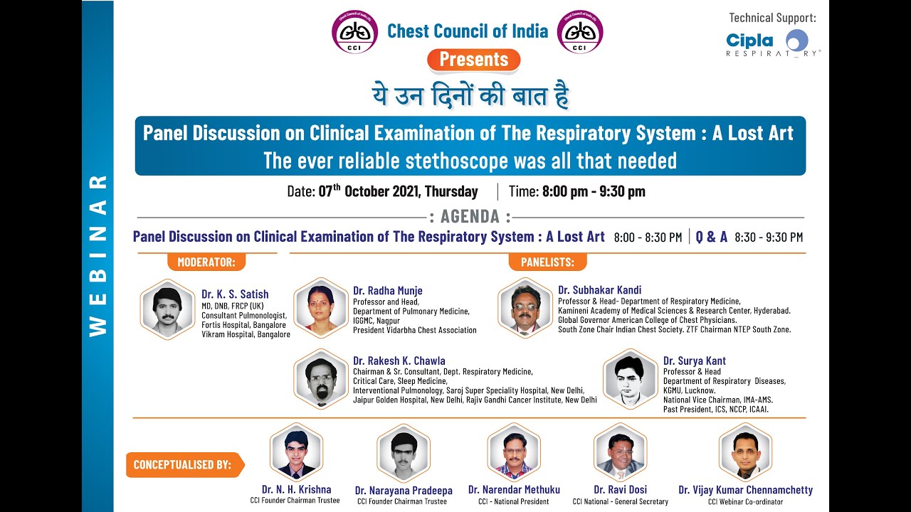 Panel Discussion on Clinical Examination of the Respiratory System