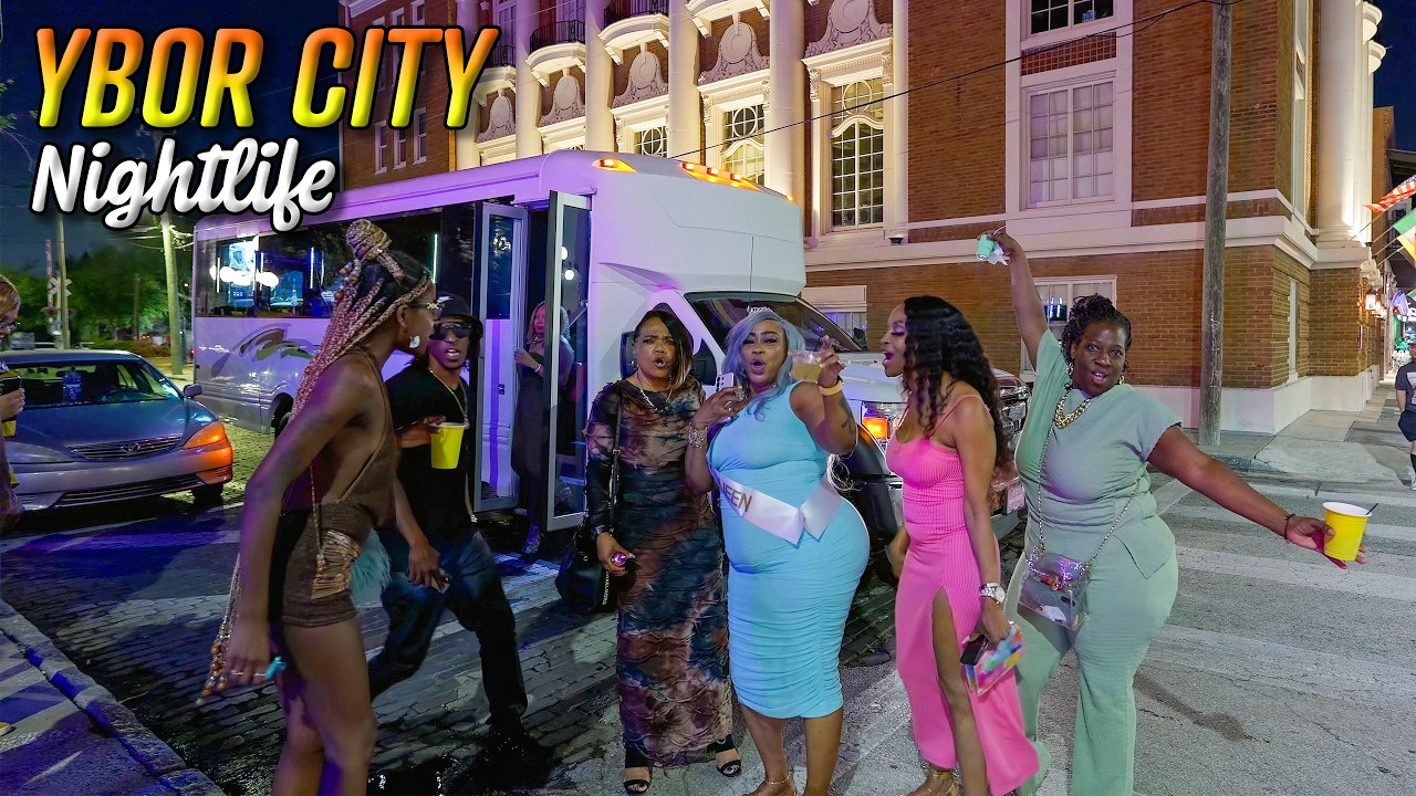 Ybor City Tampa Florida at Night