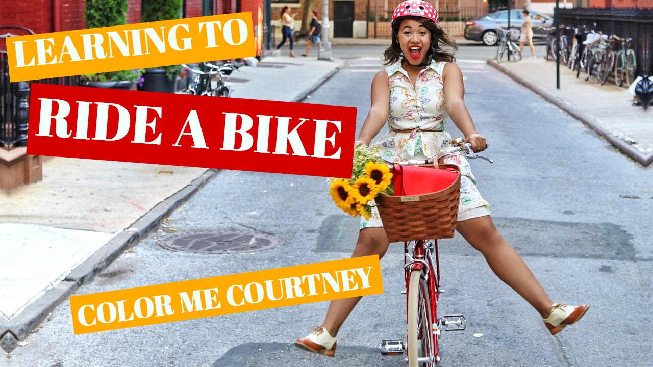 LEARNING TO RIDE A BIKE (As An Adult) // COLOR ME COURTNEY