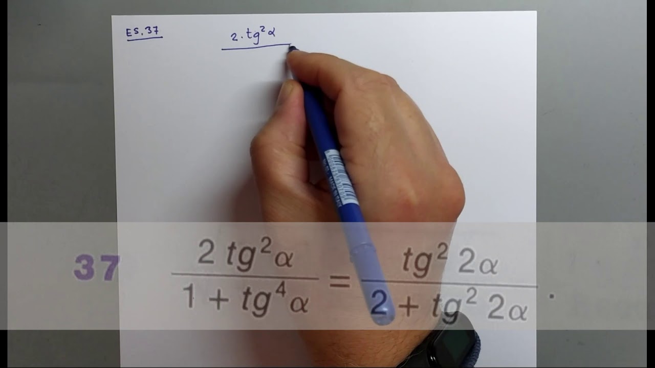 Goniometria - 18E6 - esercizi con formule  di duplicazione