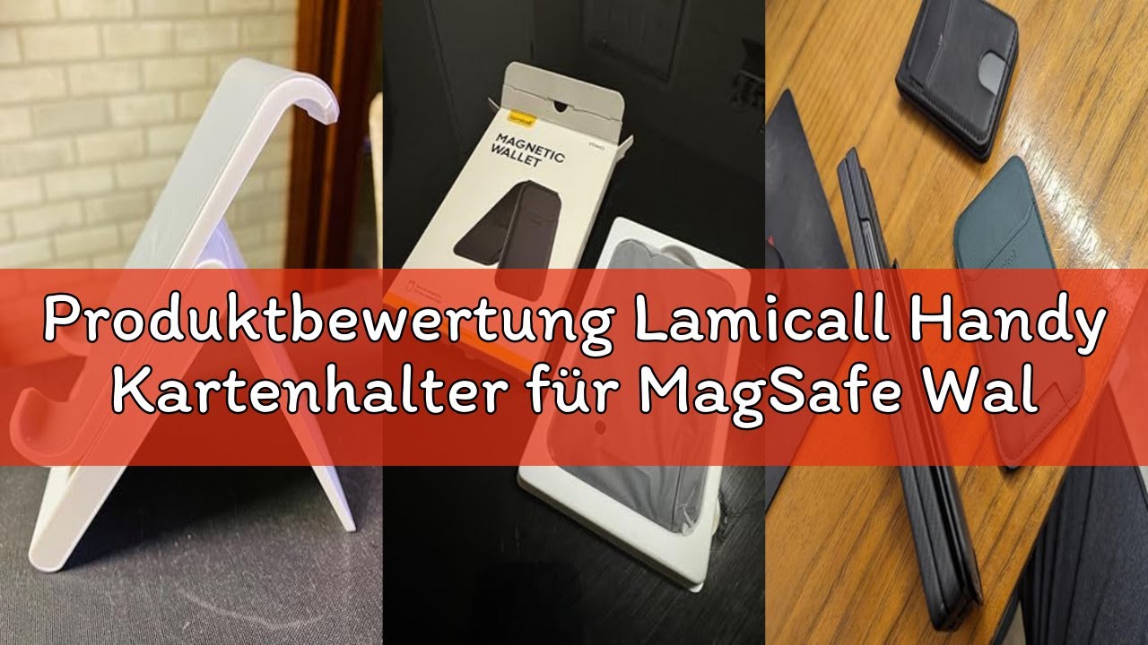 Produktbewertung Lamicall Handy Kartenhalter für MagSafe Wallet - Ultra Leichter Vegan Leder Verstel