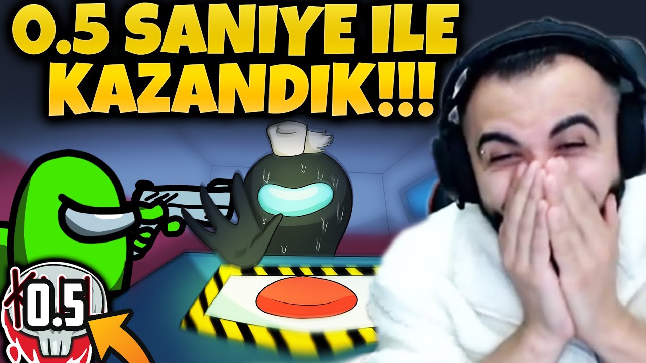 AMONG US'IN EN İLGİN&Ccedil; WİNİ!! 0.5 SANİYE İLE OYUNU KAZANDIK!! G&Uuml;LMEKTEN &Ccedil;ILDIRDIK!!🤣🤣 | Barış Can