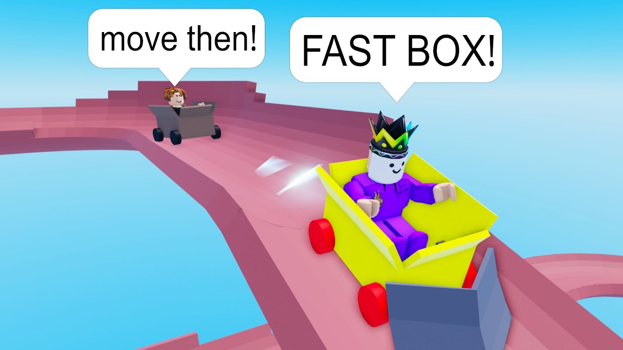 I Slide Down MASSIVE Hill BUT Box Cart WON'T STOP