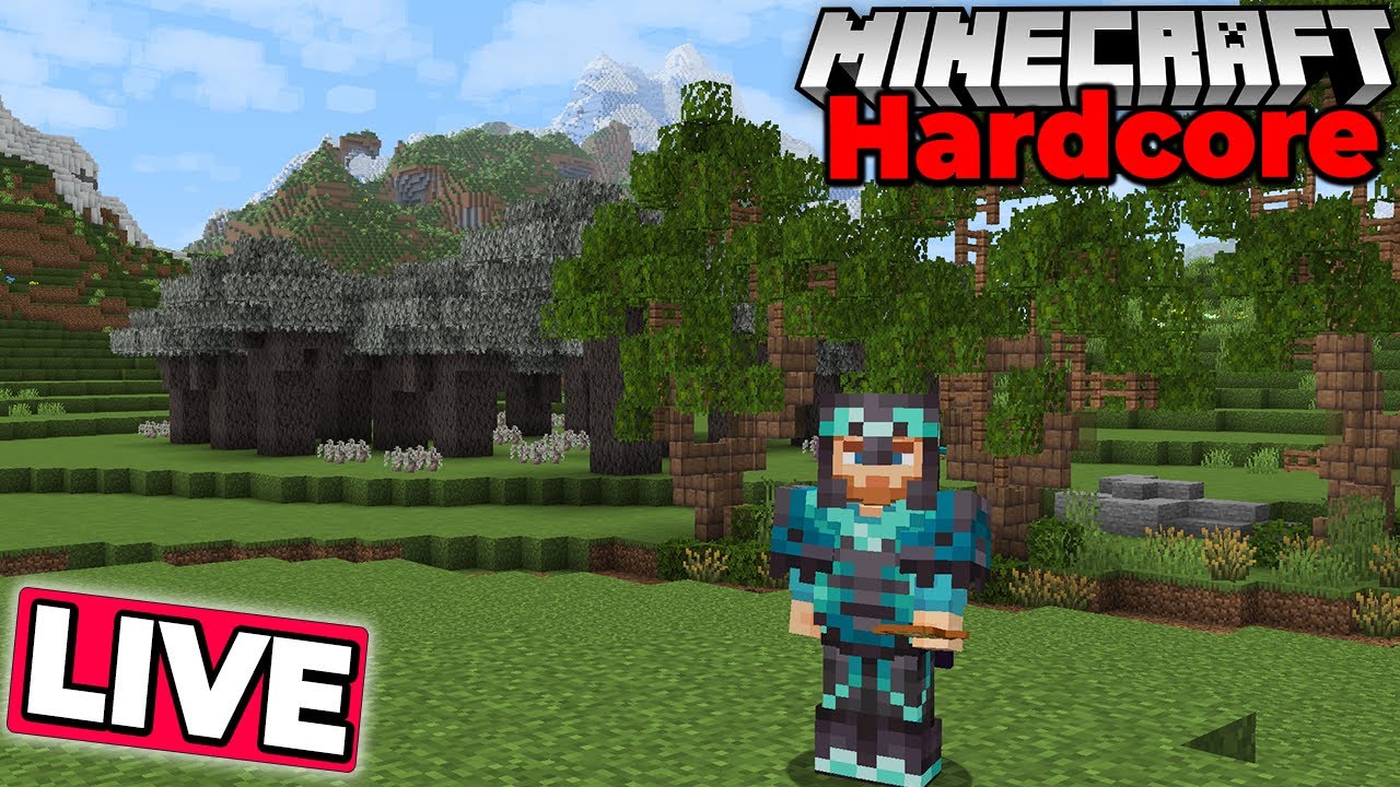 NEW Big Tree Resource Grind : Hardcore Minecraft Forever World : 1.21.5 Survival Day 9,600+