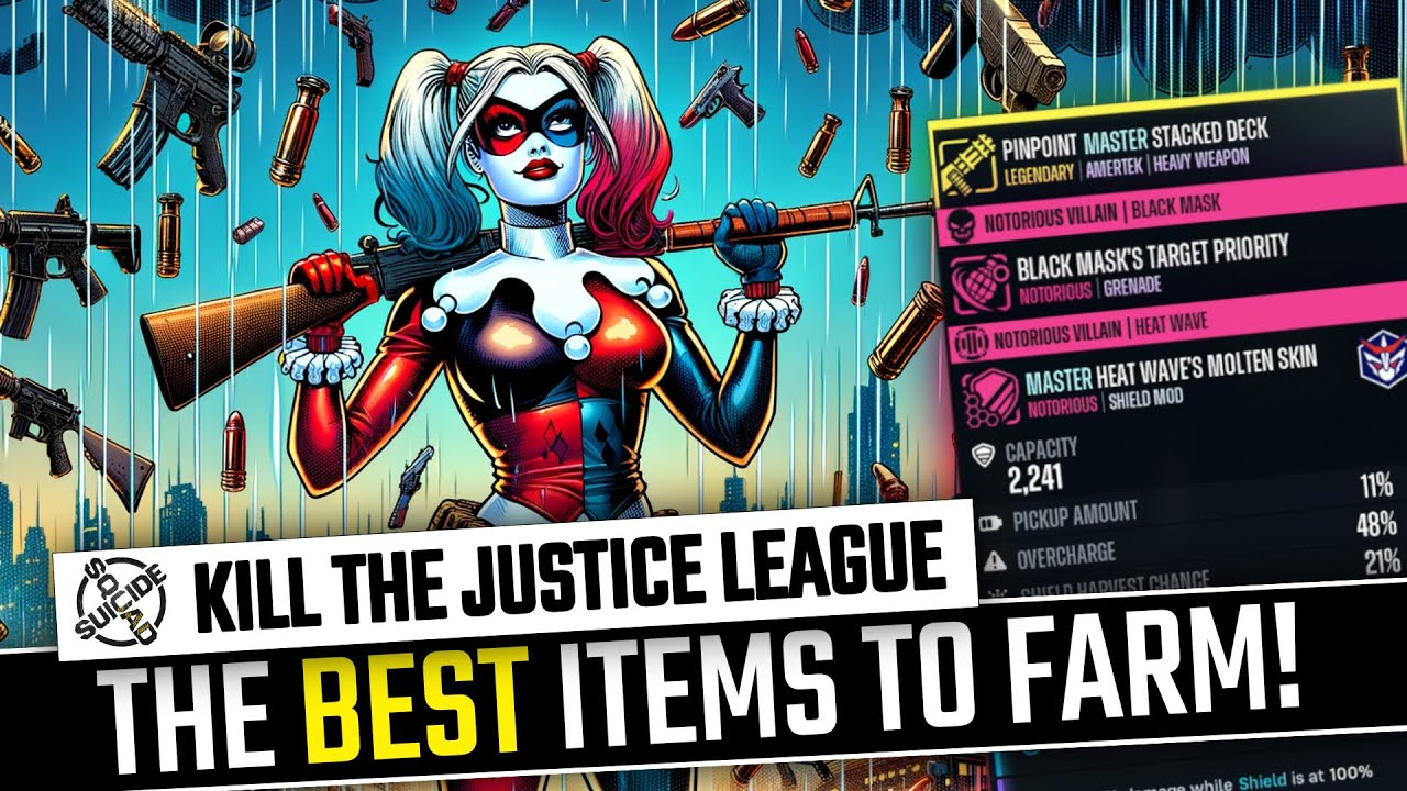 These Are The BEST Items To Hunt In Suicide Squad Kill The Justice League!