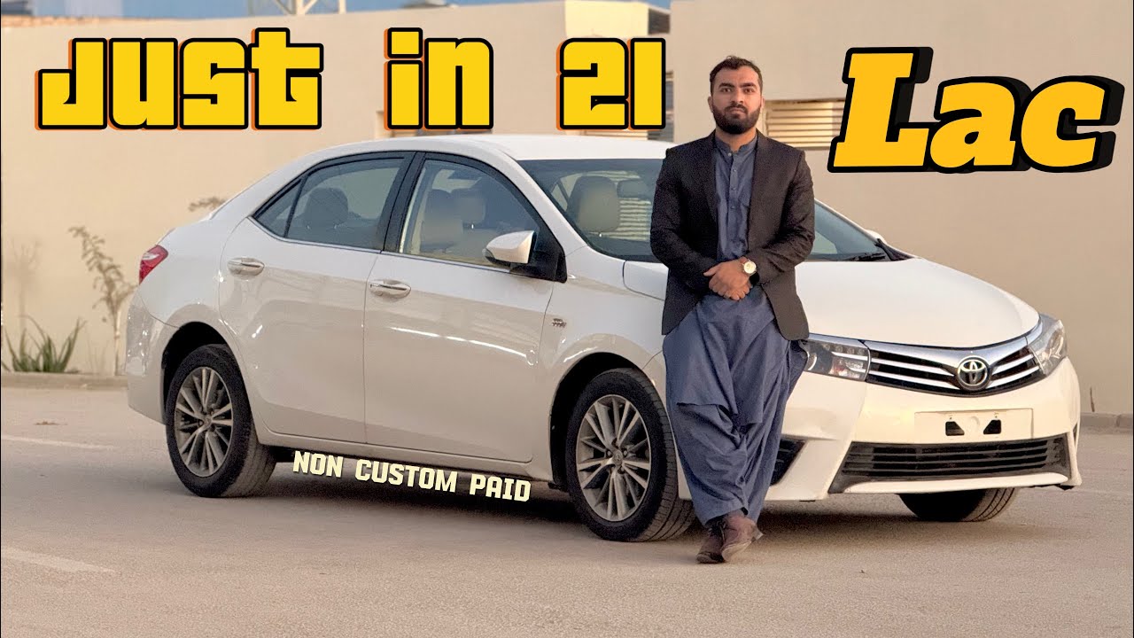 Non custom paid Toyota Corolla ALTIS 1.6 (2015) Just in 21 Lac | delivery all Pakistan available 