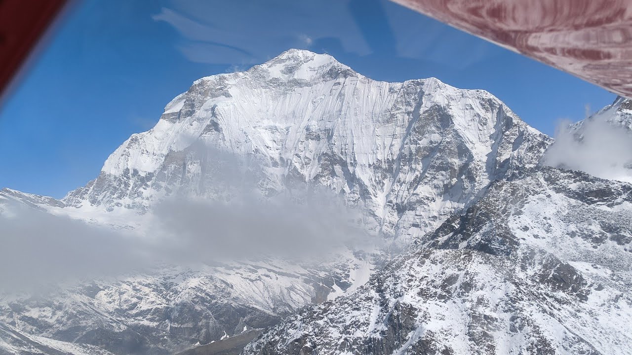 Nepal FHD - DHAULAGIRI south face, ultralight flight, cabin view, 562951413