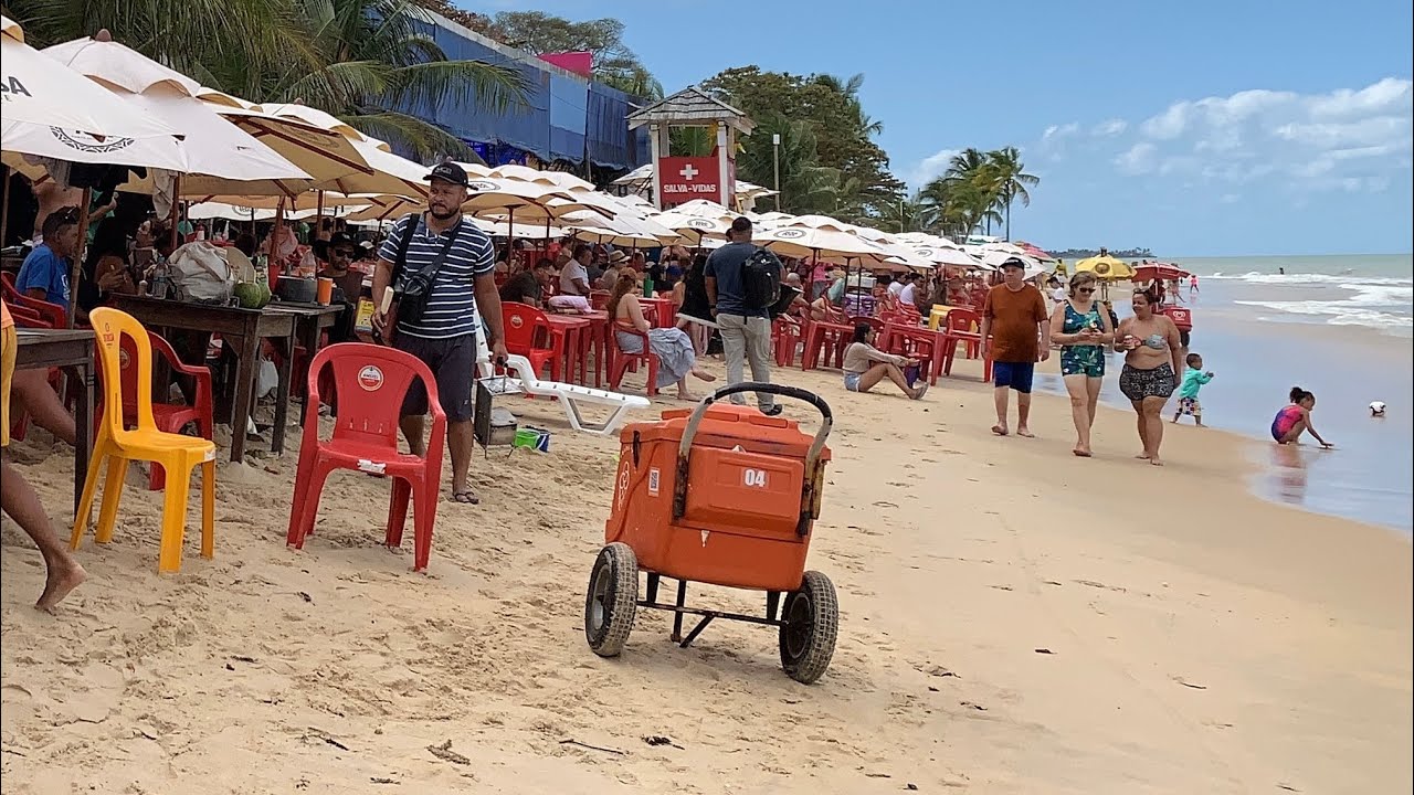 🏝️MOVIMENTO DA PRAIA CD DE TAPERAPUAN PORTO SEGURO TÔA TOA DOMINGO 