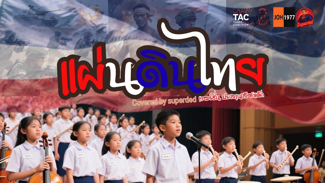 เพลงแผ่นดินไทย Ver.เด็ก โจ๊ะ1977 #tacteamcover2 #tunesaicoalition #coverแผ่นดิน