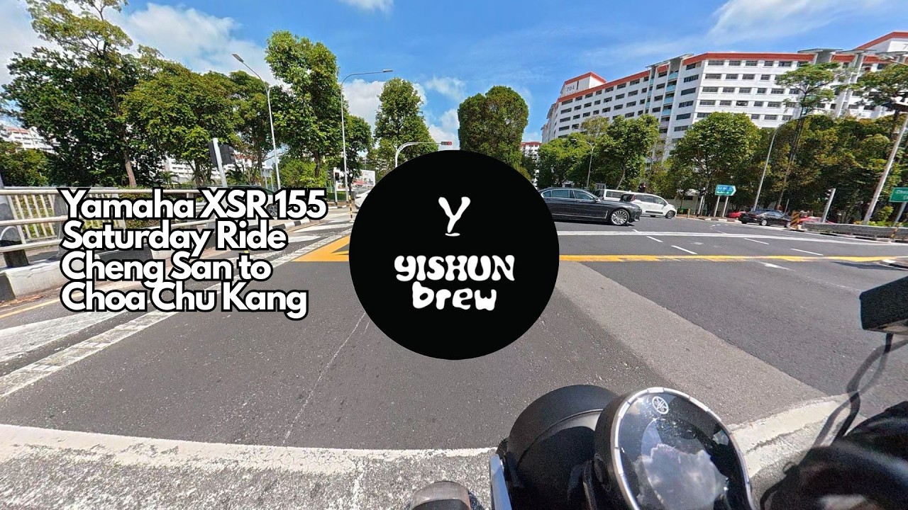 Yamaha XSR 155 | Singapore | Engine/Road sounds | Saturday Ride | Cheng San to Choa Chu Kang