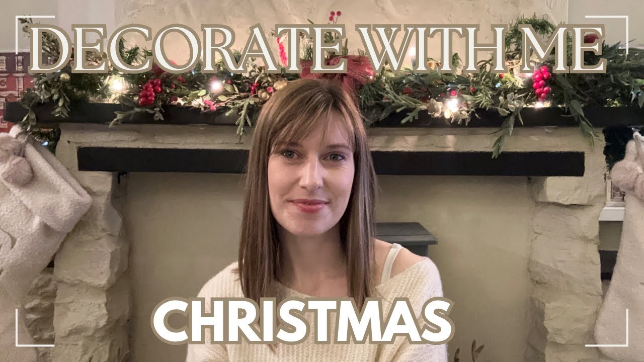 CHRISTMAS DECORATE WITH ME UK | Decorating our new home for Christmas | Neutral tones Vlogmas
