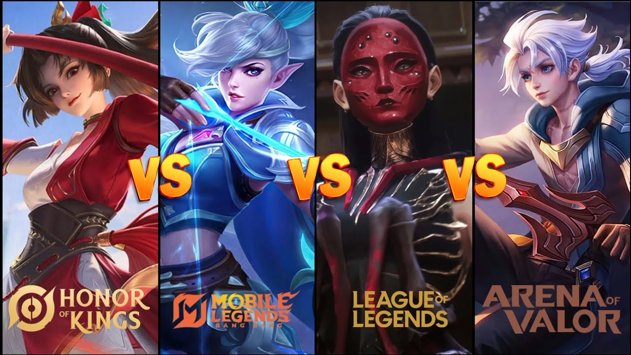 Сравнение игр MOBA: Honor of Kings, Mobile Legends, League of Legends и Arena of Valor