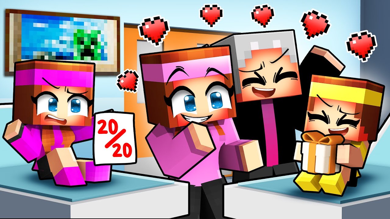 Mes parents pr&eacute;f&egrave;rent ma s&oelig;ur sur Minecraft !