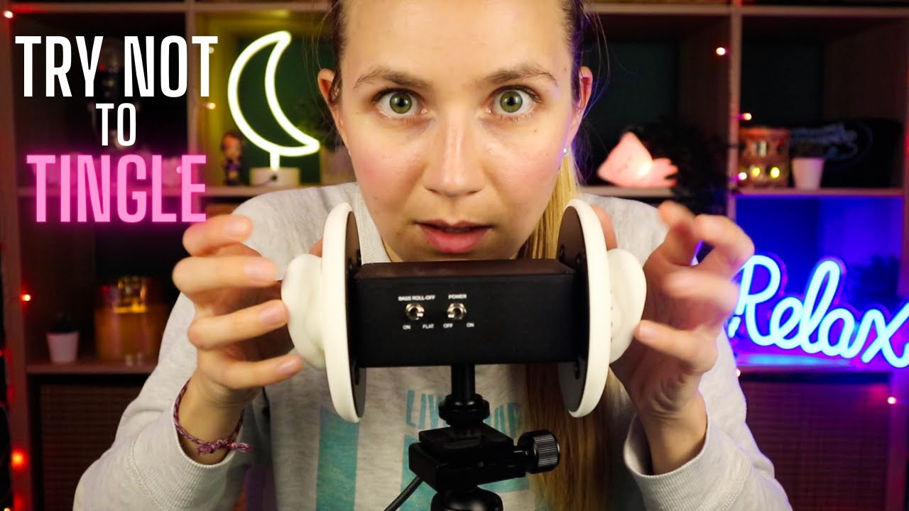 ASMR Fast & Aggressive Ear Tapping, Scratching, Brushing + Touching