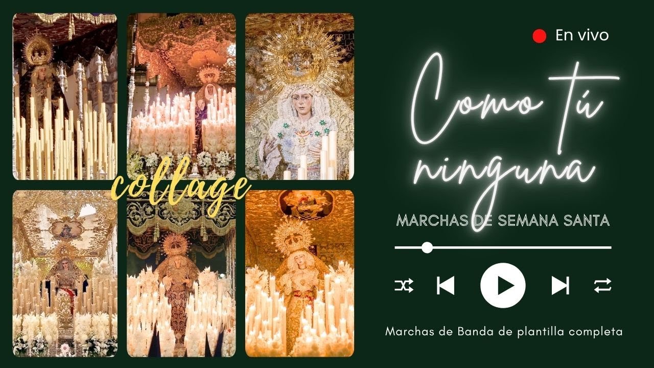 COMO TÚ NINGUNA | Marchas Semana Santa en vivo | 🥁🎺 Marchas de palio | 💙 Tesauro Semana Santa