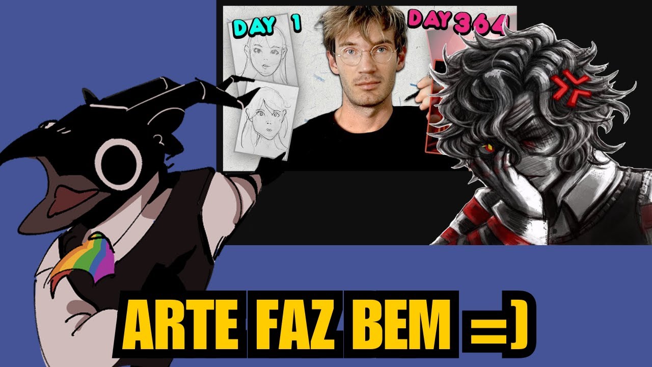 DESENHEM, É MUITO DIVERTIDO (E EU MOSTRO UM POUCO DA MINHA ARTE DE INICIANTE AQUI) - REACT REPLAI