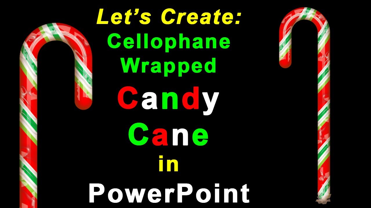 Let's Create a Cellophane Wrapped Candy Cane in PowerPoint!