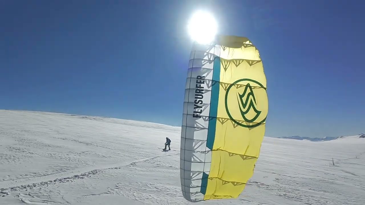 Snowkiting @Skoparnika-Kupena, Vitosha Mountain, Bulgaria [Drone Footage] #neosportschallenge