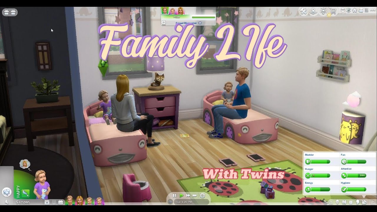 Family Life With Twins   Sims 4   