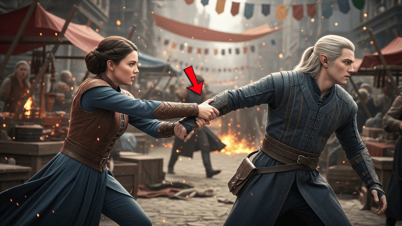 The Elven Market Fell Into Chaos During the Riot — Until She Pulled Him Away