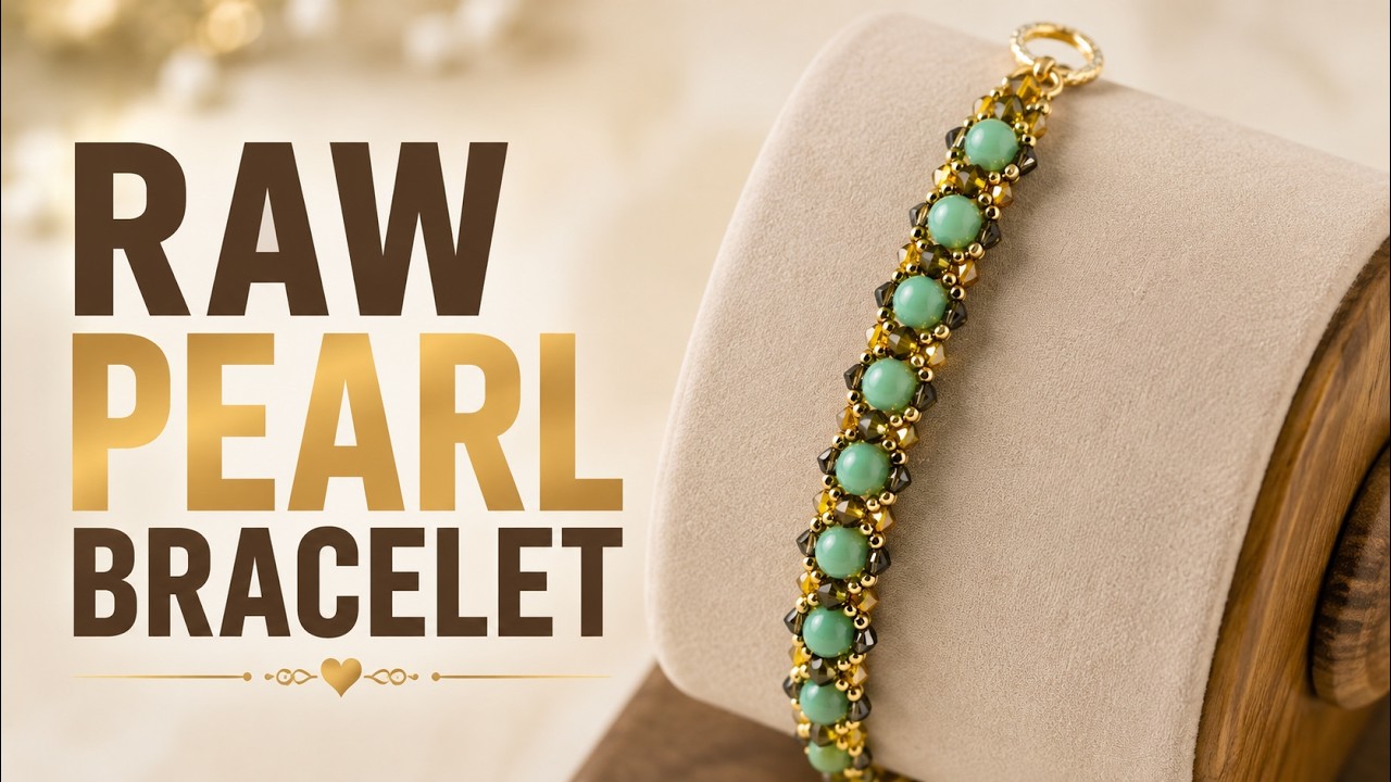 How to Make a Pearl Bracelet - Right Angle Weave Stitch
