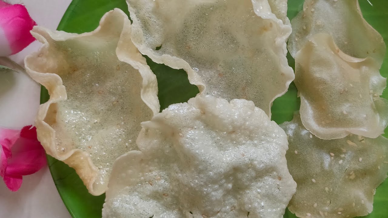 Rice Flour Papad Recipe / Khichiya Papad / Chawal Ke Papad
