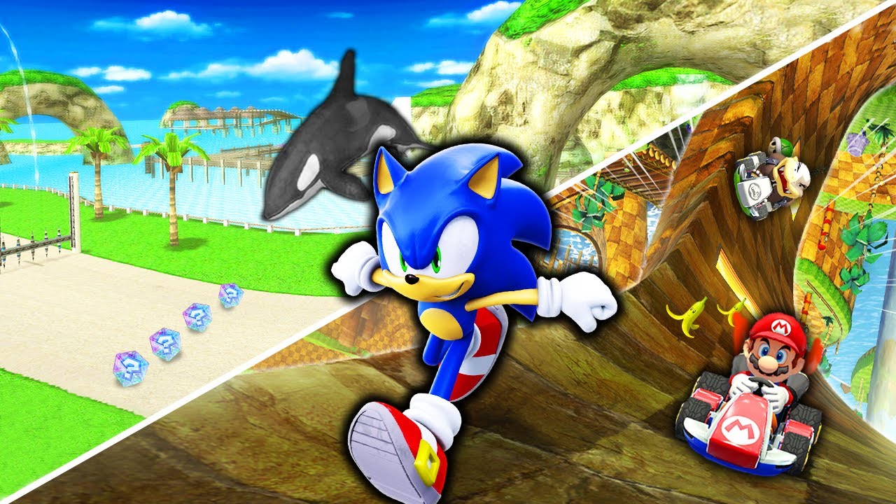 Sonic The Hedgehog Recreated in the Mario Kart Series!