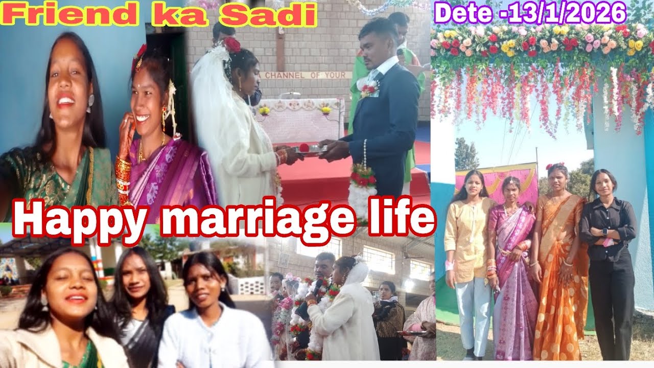 Friend ka Sadi 🎉💐🫂 happy marriage life friend 😘#volg # video @arushiprabha