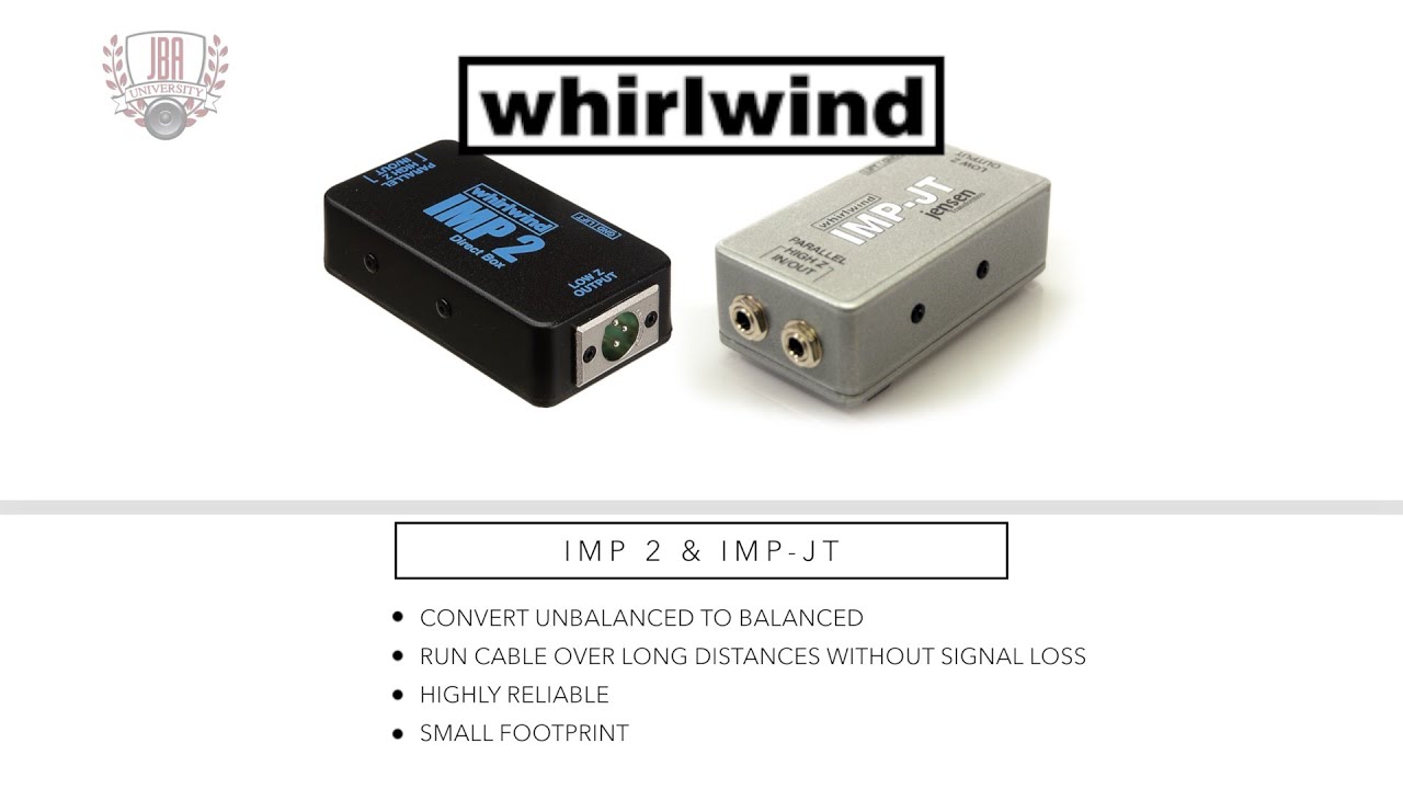 Whirlwind IMP 2 & IMP-JT Tutorial