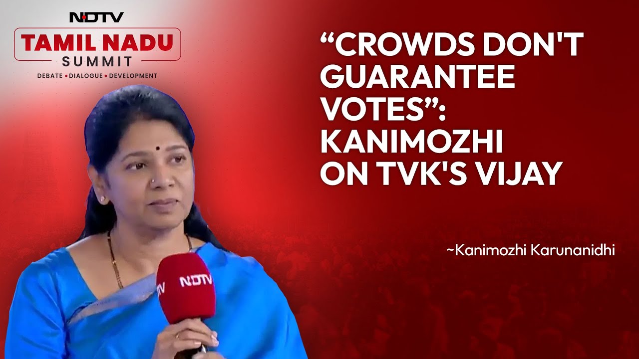 Kanimozhi Interview | Crowds Don't Guarantee Votes, Kanimozhi On TVK's Vijay